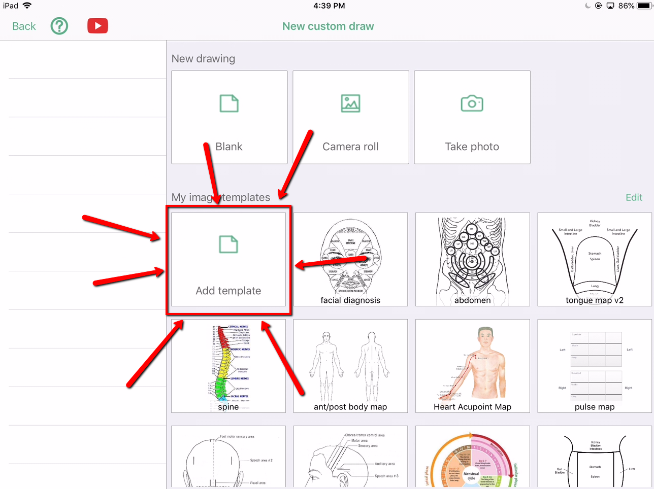 How do I Use the Draw Template Feature?